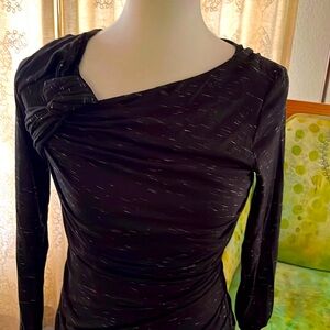 Bailey 44 Anthropologie Yael Side Ruched Midi Dress Stretch
